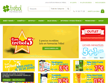 Tablet Screenshot of farmaciastrebol.com